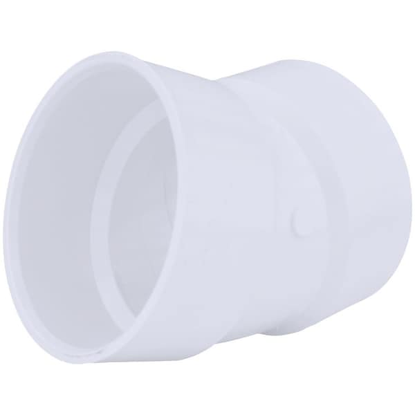 Charlotte Pipe And Foundry 4 In. Hub x Hub Schedule 40 22-1/2 Deg. DWV PVC Elbow 1/16 Bend PVC 00324 1200HA - main